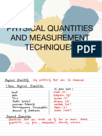 SYN Physical Quantities and Units and Measurement Techniques