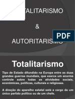 AUTORITARISMO X DEMOCRACIA - 3 Série Sociologia