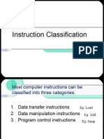 Instruction Classification: Unit 2
