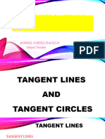 Lesson 5-Tangent Lines and Tangent Circles