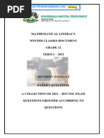 Mathematical Literacy Maths LIT Grade 12 NSC P2 QP May June 2025 | PDF