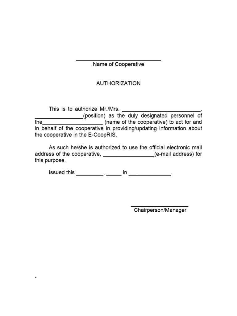 Authorization | PDF