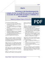 Algerie - R.1991-02 Comptes Devises Des Etrangers