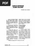 Noções de Corporeidade