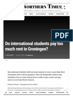 Do International Students Pay Too Much Rent in Groningen - The Northern Times