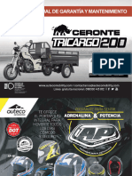 Manual de Garantia Ceronte Tricargo 200 Multicolor