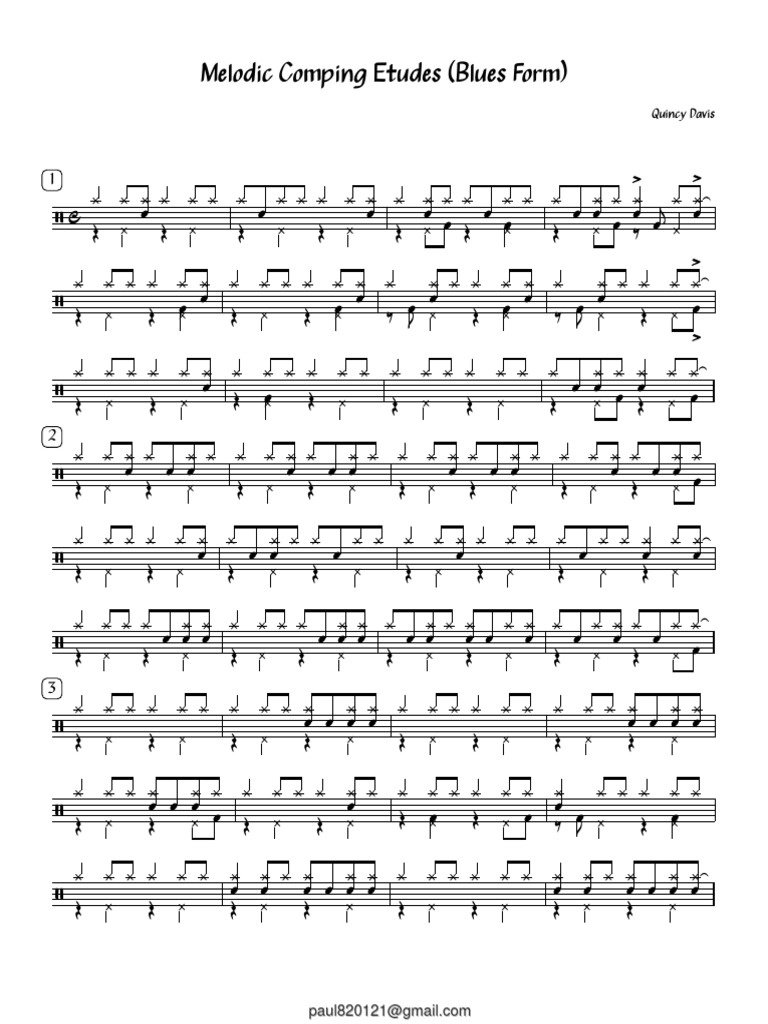 Melodic Comping Etudes Blues Form Pdf