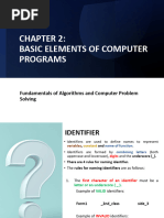 CSC 126 Chapter 2 PART 1