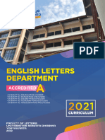 2022 English Letters Department - 2021 Curriculum