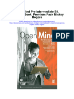 Open Mind Pre Intermediate B1 Students Book Premium Pack Mickey Rogers Full Chapter