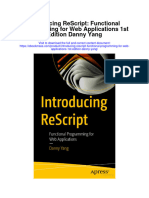 Introducing Rescript Functional Programming For Web Applications 1St Edition Danny Yang Full Chapter