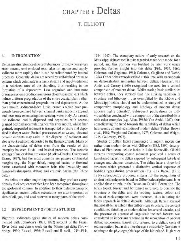 Deltas Pdf River Delta River