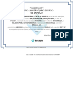 Certificado Estacio Enfermagem - AGLISSON PABLO XAVIER DE MORAIS