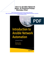Download Introduction To Ansible Network Automation A Practical Primer Brendan Choi 2 full chapter