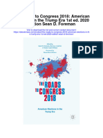 Download The Roads To Congress 2018 American Elections In The Trump Era 1St Ed 2020 Edition Sean D Foreman full chapter