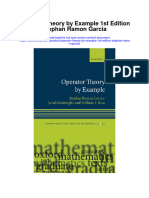 Operator Theory by Example 1St Edition Stephan Ramon Garcia Full Chapter