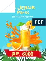 blue fresh drink poster