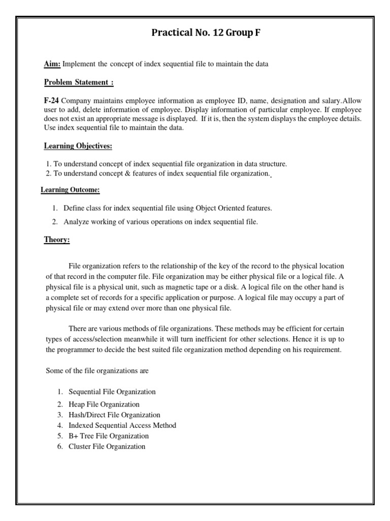 Group F - 12 - 240420 - 185117 | PDF | Database Index | Computer File