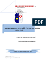 Rapport de Stage Ir Josue Fini