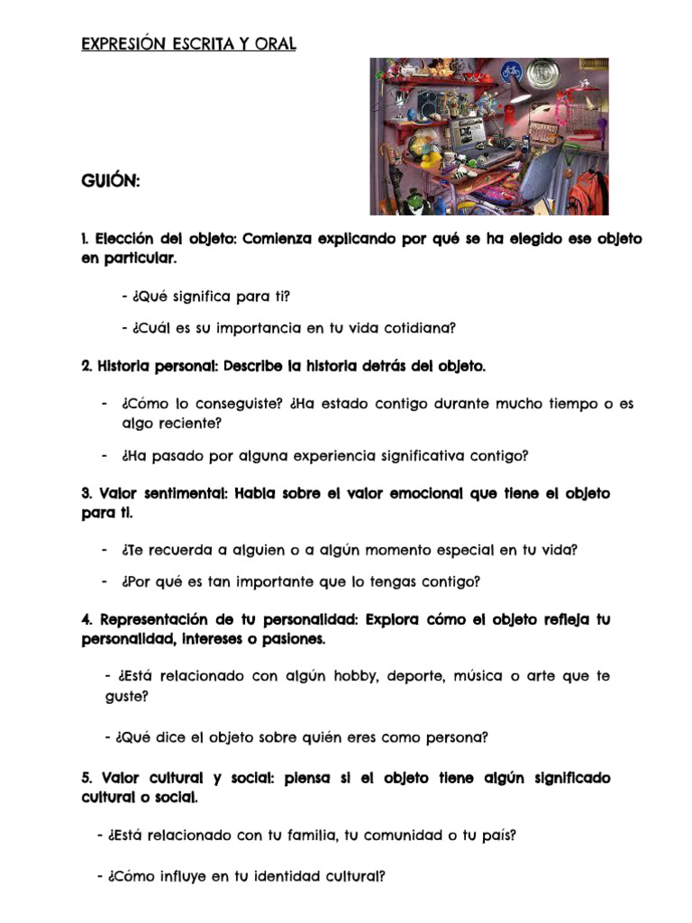 El Objeto Que Me Define | PDF | Crecimiento personal y profesional ...