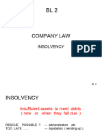 BL 2 COMPANY LAW  insolvency - part one