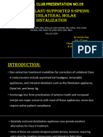 A Mini-Implant-Supported S-Spring For Unilateral Molar Distalization 16TH MARCH