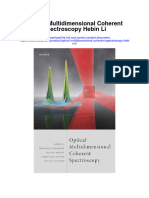 Download Optical Multidimensional Coherent Spectroscopy Hebin Li full chapter