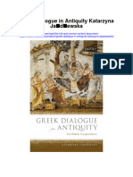 Download Greek Dialogue In Antiquity Katarzyna Jazdzewska full chapter