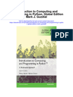Introduction To Computing and Programming in Python Global Edition Mark J Guzdial Full Chapter