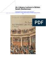 Download The Romantic Literary Lecture In Britain Sarah Zimmerman full chapter