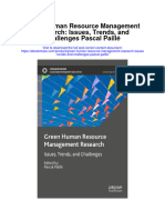 Green Human Resource Management Research Issues Trends and Challenges Pascal Paille Full Chapter