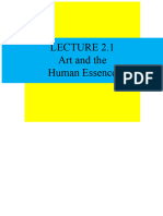Lecture+2 1-+Art+and+the+Human+Essence