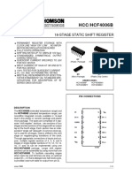 HCC/HCF4006B: 18-Stage Static Shift Register