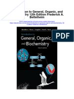 Introduction To General Organic and Biochemistry 12Th Edition Frederick A Bettelheim Full Chapter