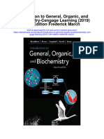 Introduction To General Organic and Biochemistry Cengage Learning 2019 12Th Edition Frederick March Full Chapter