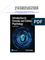 Introduction To Forensic and Criminal Psychology 7Th Edition Dennis Howitt Full Chapter