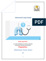 Abnormal Lung Sound