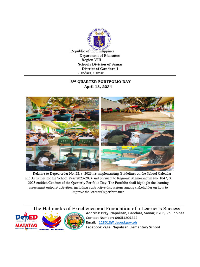 3rd Quarter Portfolio Day PDF