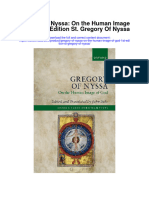 Gregory of Nyssa On The Human Image of God 1St Edition ST Gregory of Nyssa Full Chapter