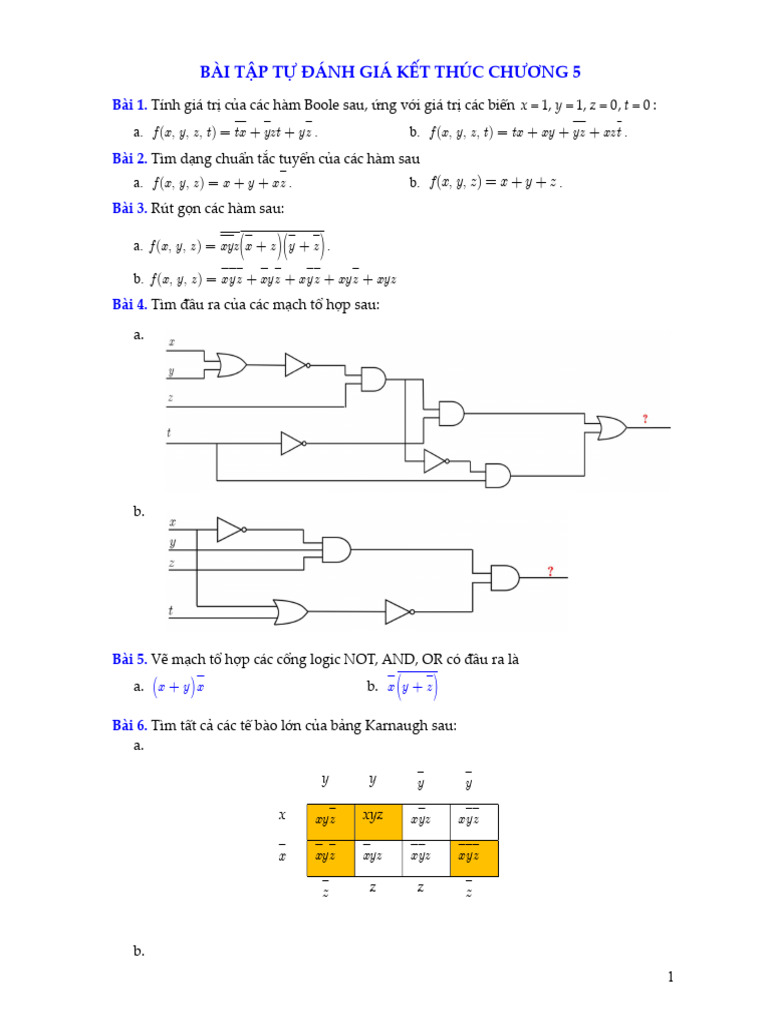 Dai So Boolean BT | PDF