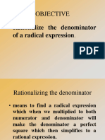 Rationalization Radicals