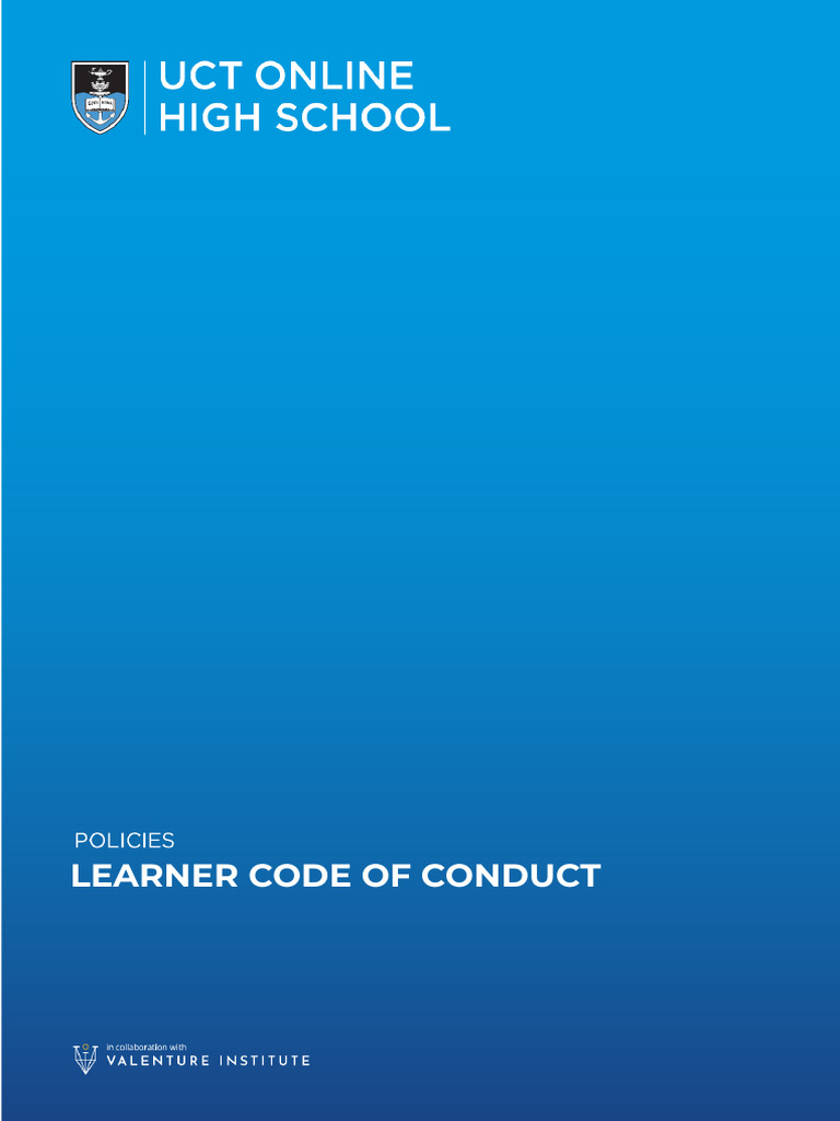 65a12e08e4997f6302ccfb8c - Learner Code of Conduct - Final Approved ...