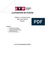 DISPOSICIÓN DE PLANTA Trabajo 3