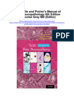 Escourolle and Poiriers Manual of Basic Neuropathology 6Th Edition Francoise Gray MD Editor Full Chapter