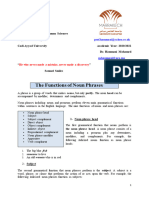 FUNCTIONS OF PHRASES FINAL