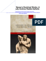 Gregory of Nyssas Doctrinal Works A Literary Study Andrew Radde Gallwitz Full Chapter