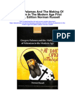 Gregory Palamas and The Making of Palamism in The Modern Age First Edition Edition Norman Russell Full Chapter