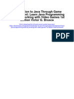 Introduction To Java Through Game Development Learn Java Programming Skills by Working With Video Games 1St Edition Victor G Brusca Full Chapter