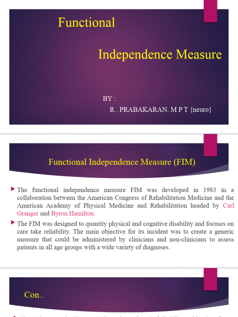 Understanding the Functional Independence Measure | PDF | Wheelchair ...