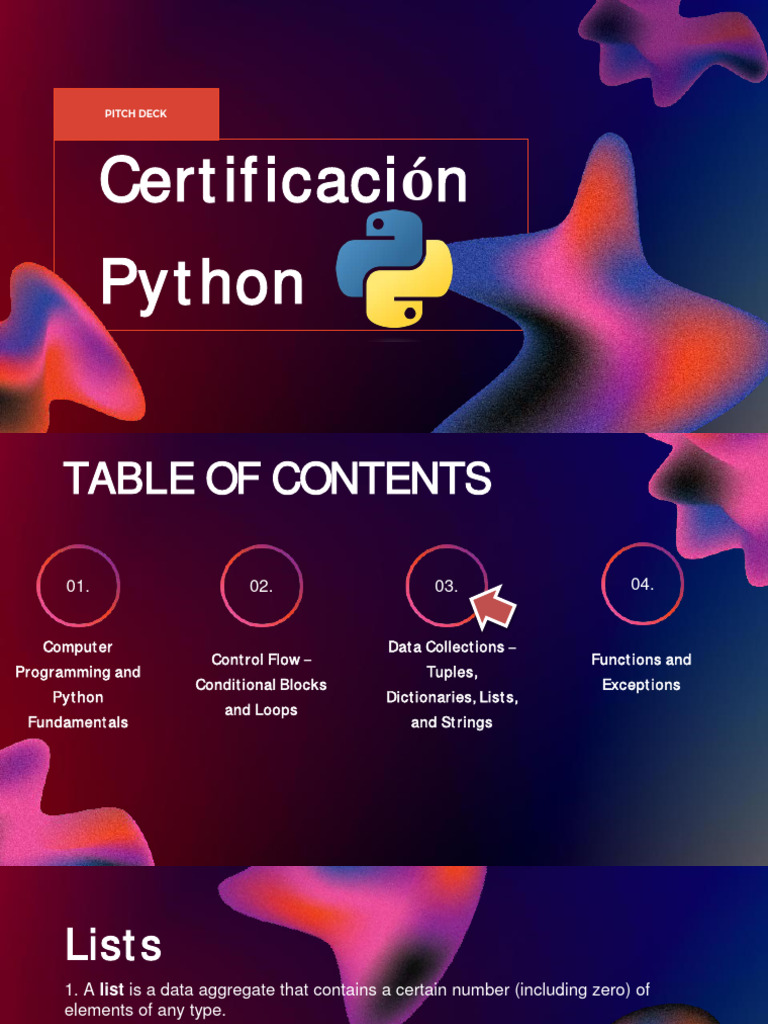 Sesion 3 Data Collections | PDF | String (Computer Science) | Computer ...